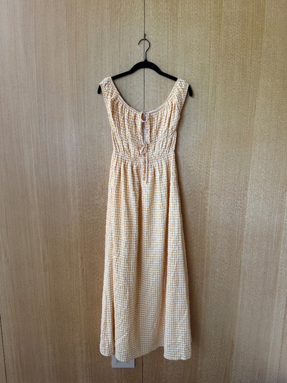 Hansen & Gretel Checkered Yellow Dress Size Small